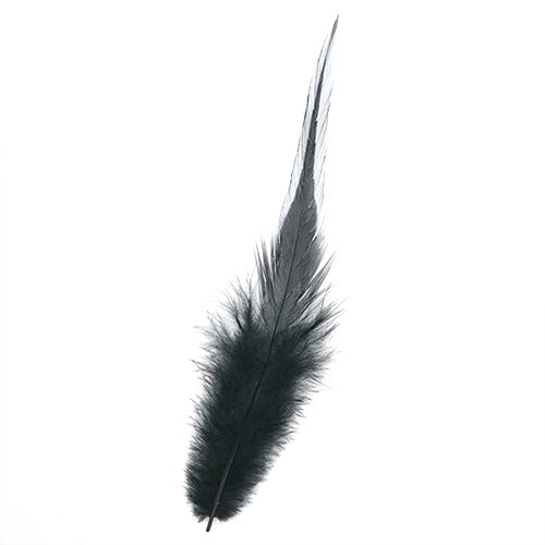 羽根 腰毛 10-15cm 黒染 10本【黒い羽根 黒の羽根 Black Feather フェザー パーツ アクセサリー 羽 羽根 手芸 アクセサリ しゅげい 羽根飾り】