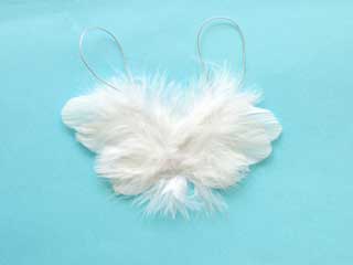 幸運の天使の羽根 白 フェザー
