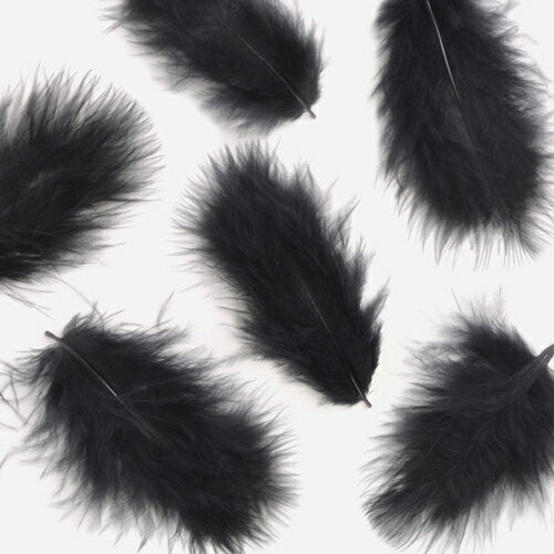 羽 フラット小黒 羽 飾り 羽根 髪飾り 羽 ビーズ 天使の羽根 羽 ディスプレイ 羽 エンジェルシャワー 羽根 アクセサリー 羽根 ヘットドレス 羽根 コサージュ