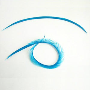 羽 ビヨット ブルー 5本 装飾用の羽根 【アクセサリー パーツ 羽 手芸 アクセサリ しゅげい】羽 髪飾り 羽 手芸 羽 ビーズ 羽 帽子飾り