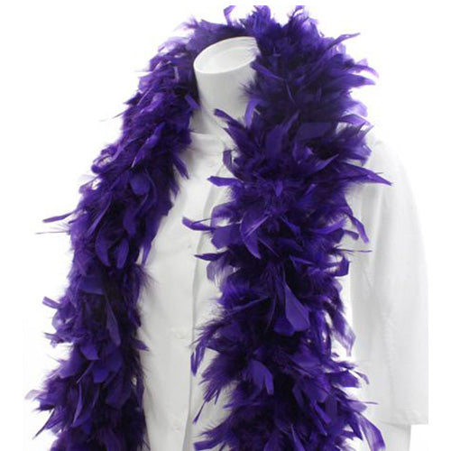 キャンドルマラボー (ムラサキ)<br>豊富な羽根を使用したマラボーとボア【羽 ラテンドレス 社交ダンス ソシアルダンス ダンス衣装 インディアン風 ネイティブアメリカン ダンサー デコレーションにどうぞ】