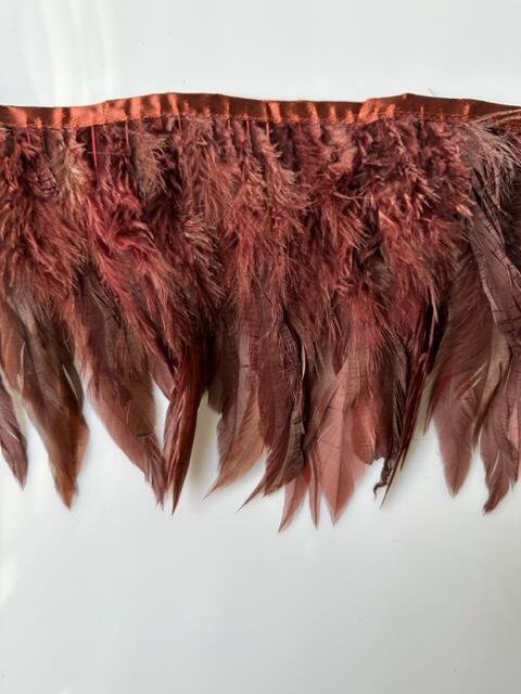 フェザーテープ【羽根】(Tape-8)【150本 ダンス衣装 ソシアルダンス 社交ダンス衣装 DIY衣装製作 茶色の羽根 ブラウン羽