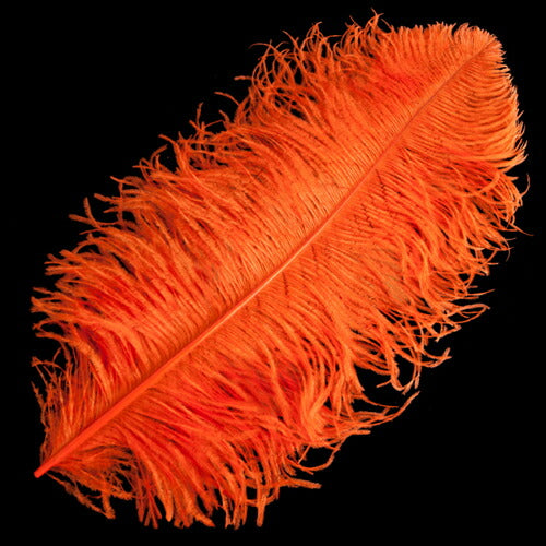 羽 オーストリッチ 45~55cm (オレンジ) 羽 ディスプレイ、アクセサリー、ヘットドレス 羽ディスプレイ、アクセサリー、ヘットドレス 舞台衣装 ダンス衣装