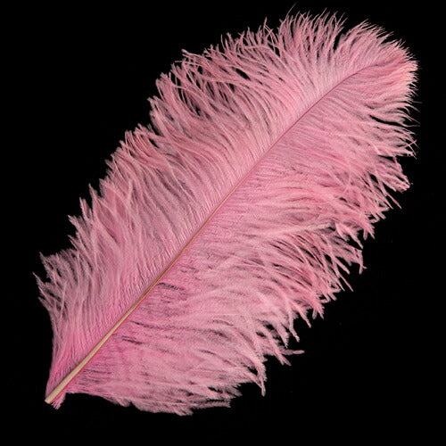 羽オーストリッチ 45~55cm (ピンク) 羽ディスプレイ、アクセサリー、ヘットドレス 舞台衣装 ダンス衣装