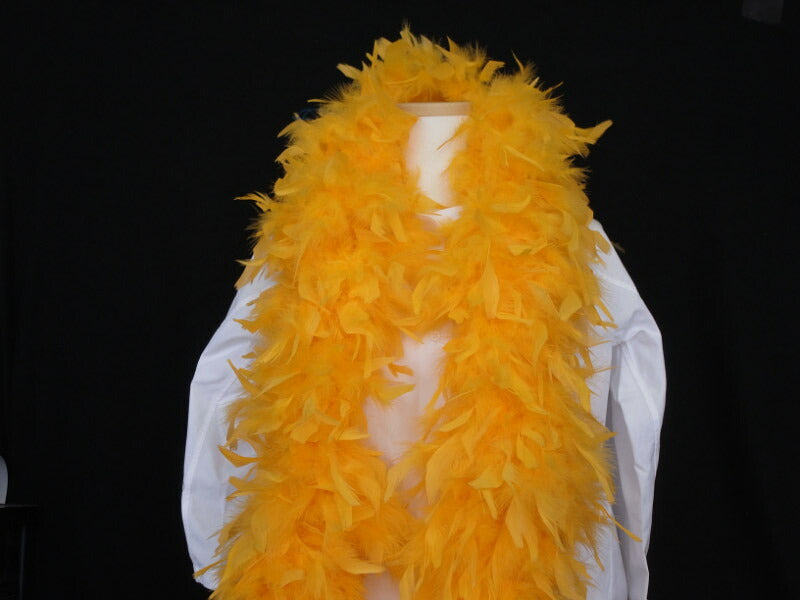 キャンドルマラボー ハワイアンイエロー)<br>豊富な羽根を使用したマラボーとボア