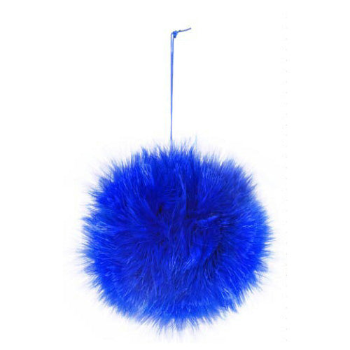 ターキーボール （青）【装飾 衣装縫い付け 羽根 ふわふわ羽根 】