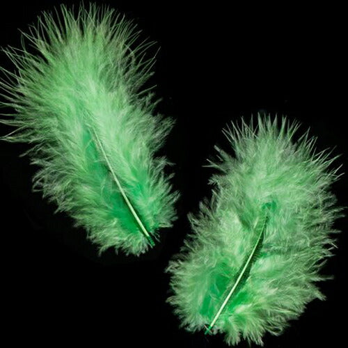 羽 フラット中 ｸﾞﾘｰﾝ 羽 飾り 羽根 髪飾り 羽　ビーズ　 天使の羽根　羽　ディスプレイ 羽 エンジェルシャワー 羽根　アクセサリー　羽根 ヘットドレス　羽根　コサージュ