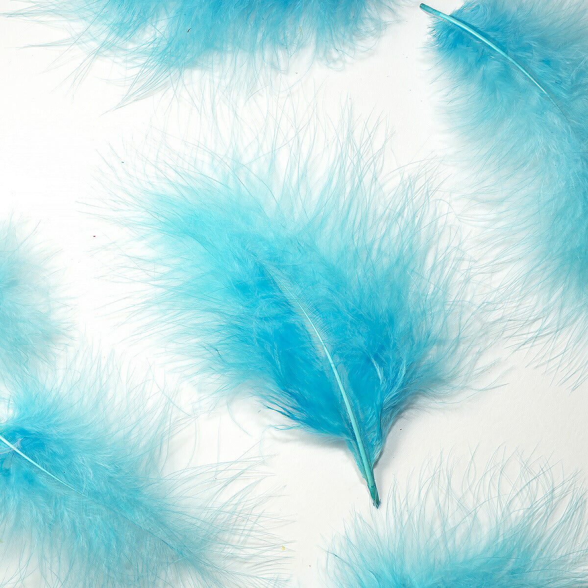 羽 フラット中 ﾗｲﾄﾌﾞﾙｰ 羽 飾り 羽根 髪飾り 羽　ビーズ　 天使の羽根　羽　ディスプレイ 羽 エンジェルシャワー 羽根　アクセサリー　羽根 ヘットドレス　羽根　コサージュ