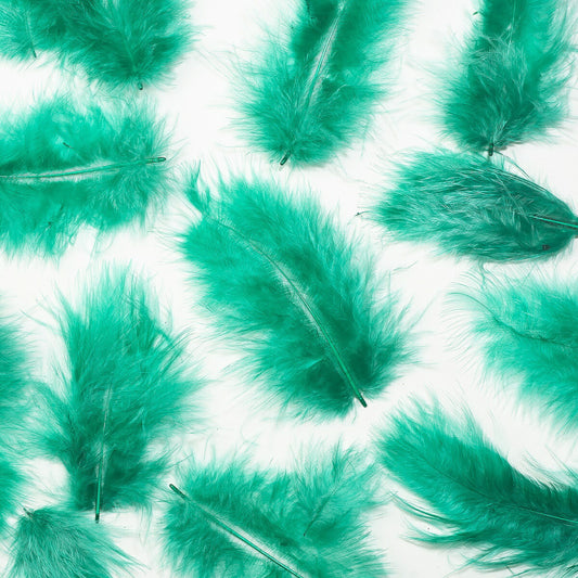 羽 フラット小グリーン 羽 飾り 羽根 髪飾り 羽　ビーズ　 天使の羽根　羽　ディスプレイ 羽 エンジェルシャワー 羽根　アクセサリー　羽根 ヘットドレス　羽根　コサージュ