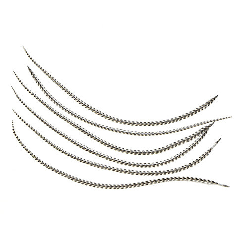グリズビー（細）長さ約２０－３０ｃｍ /1本<br>【フェザー アクセサリー パーツ 羽 手芸 しゅげい アクセサリ】