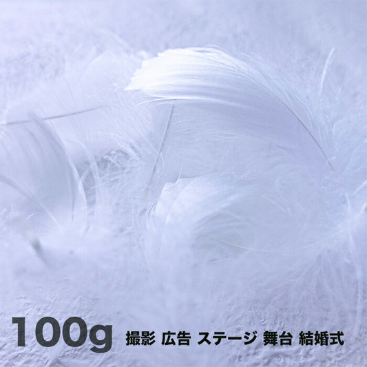 羽 コキール 白 100g 羽 飾り 羽根 髪飾り 羽　ビーズ　 天使の羽根　羽　ディスプレイ 羽 エンジェルシャワー 羽根　アクセサリー　羽根 ヘットドレス