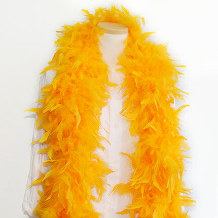 キャンドルマラボー ハワイアンイエロー）<br>豊富な羽根を使用したマラボーとボア