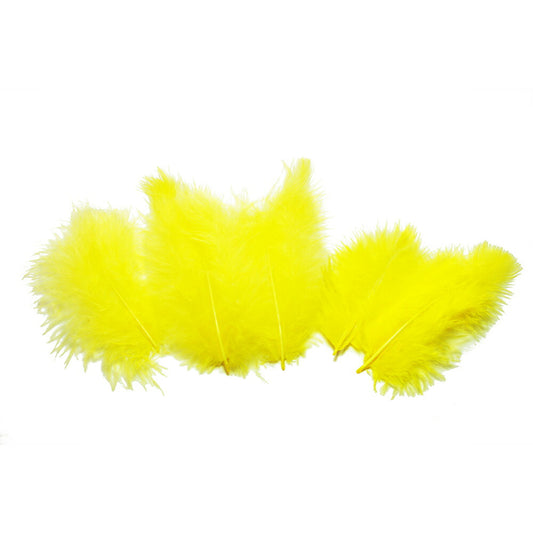 羽 フラット中黄色 羽 飾り 羽根 髪飾り 羽　ビーズ　 天使の羽根　羽　ディスプレイ 羽 エンジェルシャワー 羽根　アクセサリー　羽根 ヘットドレス　羽根　コサージュ