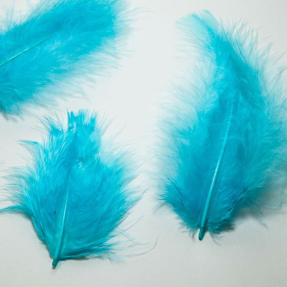 羽 フラット中 ﾗｲﾄﾌﾞﾙｰ 羽 飾り 羽根 髪飾り 羽　ビーズ　 天使の羽根　羽　ディスプレイ 羽 エンジェルシャワー 羽根　アクセサリー　羽根 ヘットドレス　羽根　コサージュ